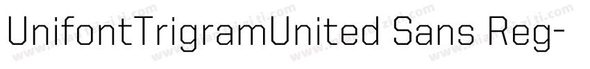 UnifontTrigramUnited Sans Reg字体转换